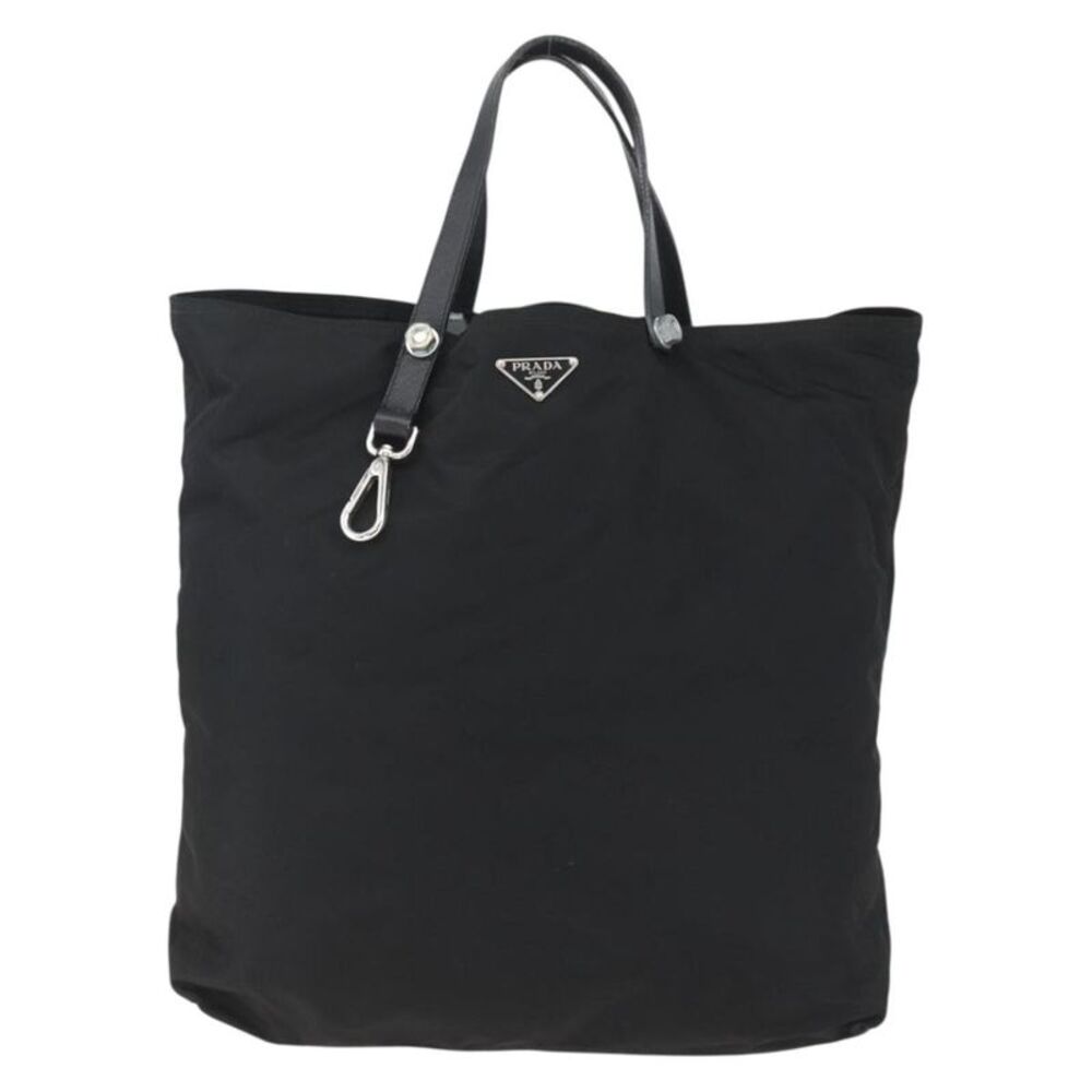 Prada Vintage Tote Tessuto Black Nylon Tote Bag Bag